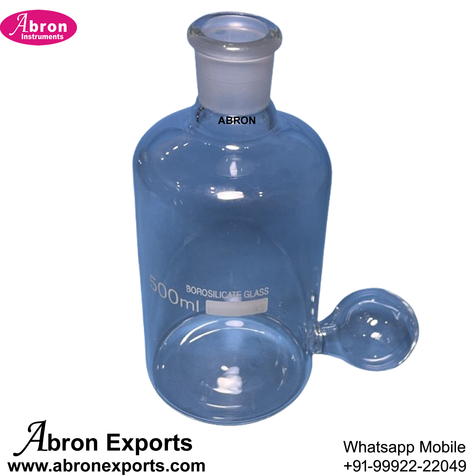 Glass Majounier Flask 500ml Tube Milk Testing Fat Extraction Quickfit Mouth Stopper Borosilicate Abron AC-2425MQ5H 